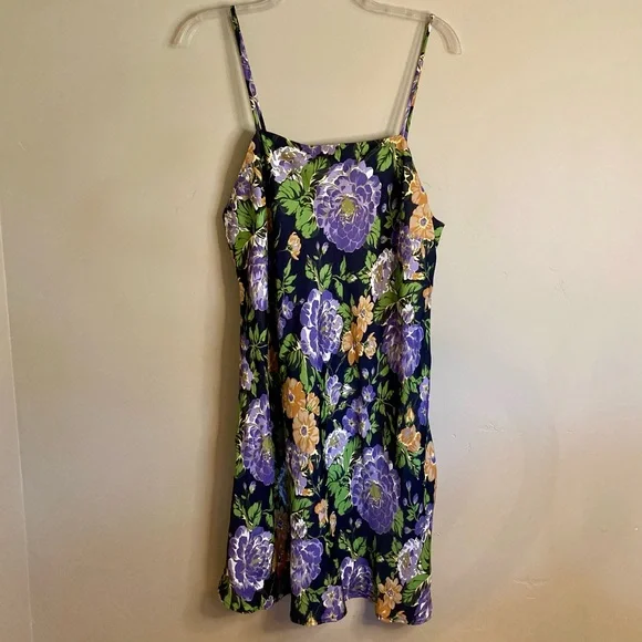 capri floral black sleveless mini dress Plus Size Floral Faux Wrap Mini Dress